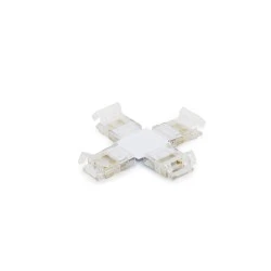 Σταυρός - μούφα για led ταινίες μονόχρωμες 10mm 