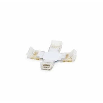 Σταυρός - μούφα για led smd RGB ταινίες 10mm Σταυρός - μούφα για led smd RGB ταινίες 10mm