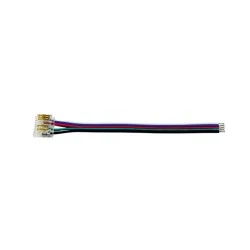 Τροφοδοσία με καλώδιο για ταινία LED COB RGB+W 12mm