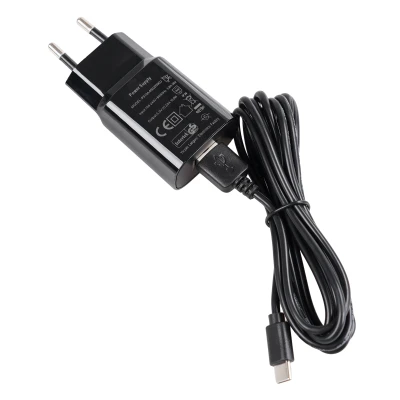 Φορτιστής πρίζας USB-A με καλώδιο USB-A σε USB-C 5VDC 2A 10W 1,5 m (5-003)