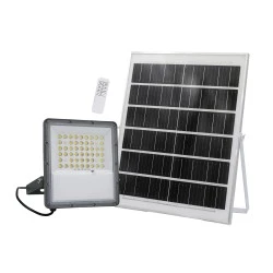 Ηλιακός προβολέας LED με ανιχνευτή κίνησης 250W 3000lm 4000K γκρι