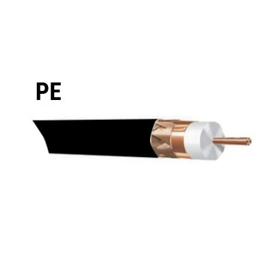 Καλώδιο TV δορυφορικού 96x0.12mm² με πλέγμα & φύλλα χαλκού CU 75Ω PE μαύρο χρώμα Καλώδιο TV δορυφορικού 96x0.12mm² με πλέγμα & φύλλα χαλκού CU 75Ω PE μαύρο χρώμα