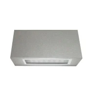 Led φωτιστικό επίτοιχο ορθογώνιο γκρι 1.7W θερμό φως διπλής κατεύθυνσης 40led 230V στεγανό IP54