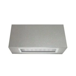 Led φωτιστικό επίτοιχο ορθογώνιο γκρι 1.7W θερμό φως διπλής κατεύθυνσης 40led 230V στεγανό IP54
