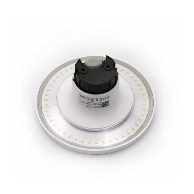 Led απλίκα pc έμμεσου φωτισμού στρόγγυλη Φ165mm 8W θερμό λευκό φως 3000k εξωτερικού χώρου IP65