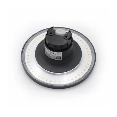 Led απλίκα pc έμμεσου φωτισμού στρόγγυλη Φ165mm 8W 3000k θερμό λευκό φως εξωτερικού χώρου IP65