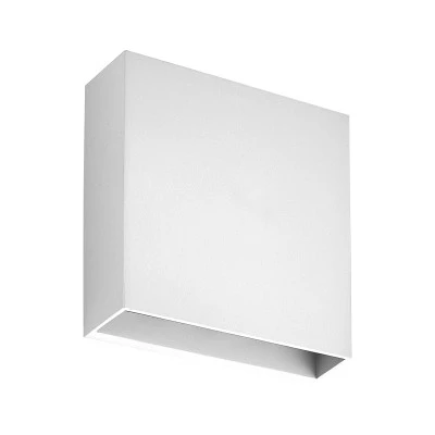Led φωτιστικό τετράγωνο λευκό 6W 3000k θερμό λευκό φως διπλής κατεύθυνσης στεγανό IP65 Led φωτιστικό τετράγωνο λευκό 6W 3000k θερμό λευκό φως διπλής κατεύθυνσης στεγανό IP65
