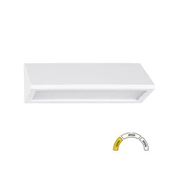 LED φωτιστικό PC επιτοίχο τρίγωνο 8W CCT IP65 λευκό