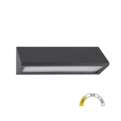 LED φωτιστικό PC επιτοίχο τρίγωνο 8W CCT IP65 γραφίτης LED φωτιστικό PC επιτοίχο τρίγωνο 8W CCT IP65 γραφίτης
