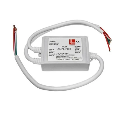 Ενισχυτής σήματος για ταινίες Led RGB 12VDC 48W / 24VDC 96W στεγανός IP-67