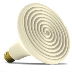 Υπέρυθρη κεραμική λάμπα θέρμανσης 140x137mm 400W 230V με ντουί Ε27