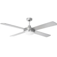 Ανεμιστήρας οροφής με 1 φως σατινέ Φ132cm ισχύος 70W 230V με κοντρόλ και 3 ταχύτητες 180rpm