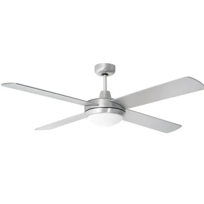 Ανεμιστήρας οροφής με 1 φως σατινέ Φ132cm ισχύος 70W 230V με κοντρόλ και 3 ταχύτητες 180rpm