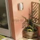 Φωτιστικό απλίκα επίτοιχο ανοξείδωτο inox ορθογώνιο αντικέ με γρίλιες μικρό για λάμπες E27 Φωτιστικό απλίκα επίτοιχο ανοξείδωτο inox ορθογώνιο αντικέ με γρίλιες μικρό για λάμπες E27