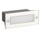 Led απλίκα νίκελ ματ ορθογώνια χωνευτή 2W 100Lm 6000k ψυχρό λευκό φως από πλαστικό στεγανή ΙΡ54 Led απλίκα νίκελ ματ ορθογώνια χωνευτή 2W 100Lm 6000k ψυχρό λευκό φως από πλαστικό στεγανή ΙΡ54
