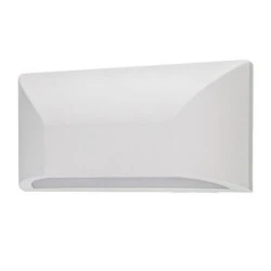 Led απλίκα λευκή ορθογώνια down light slim πλαστική 6W 350Lm 3000k θερμό λευκό φως στεγανή ΙΡ65