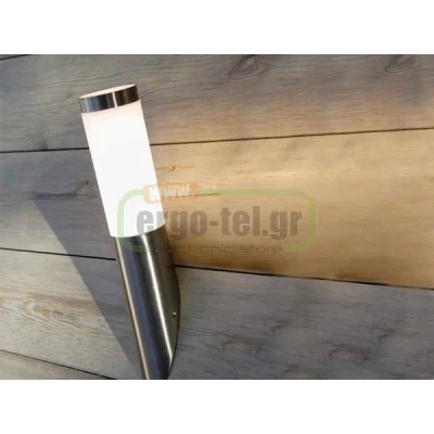 Φωτιστικό απλίκα INOX κυλινδρικό σειρά ΧΙΟΣ 40.2cm στεγανή IP44 για λάμπες με ντουί E27