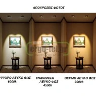Λάμπα led ισχύος GU10 5W 230V 4000k ενδιάμεσο λευκό φως δέσμης 30° 410 lumen Economy