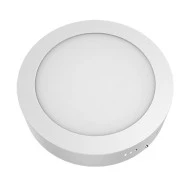 Led panel λευκό στρογγυλό επίτοιχο 12W 4000k ενδιάμεσο φως δέσμης 120° 230V 950lm 30000h