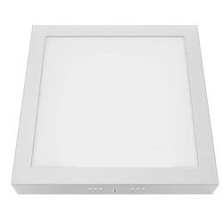 Led panel λευκό τετράγωνο επίτοιχο 18W 230V 4000k ενδιάμεσο λευκό φως δέσμης 120° 1460lm 30000h