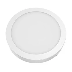 Led panel λευκό στρογγυλό επίτοιχο 24W 3000k θερμό φως δέσμης 120° 230V 1830lm 30000h