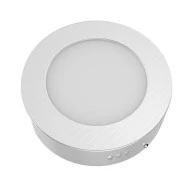 Led panel λευκό στρογγυλό επίτοιχο 6W 3000k θερμό φως δέσμης 120° 230V 400lm 30000h