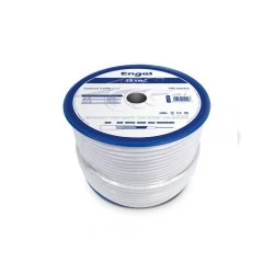 Καλώδιο Engel CA1900 75Ω λευκό RG6 μήκους 100m