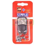 Ασύρματο τηλεχειριστήριο 2 εντολών Superior Simple 2 μεταλλικό με μπρελόκ για κλειδιά