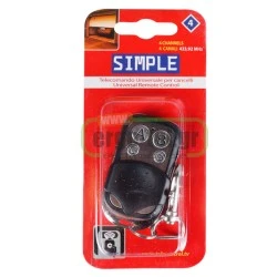 Ασύρματο τηλεχειριστήριο 4 εντολών Superior Simple 4 μεταλλικό με μπρελόκ για κλειδιά