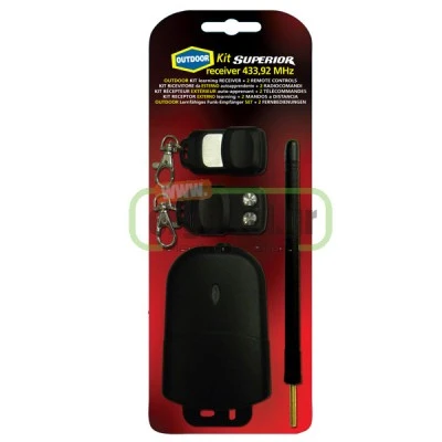 Ασύρματο κιτ τηλεχειρισμού SUPERIOR OUTDOOR με δέκτη & 2 χειριστήρια 2 εντολών Ασύρματο κιτ τηλεχειρισμού SUPERIOR OUTDOOR με δέκτη & 2 χειριστήρια 2 εντολών