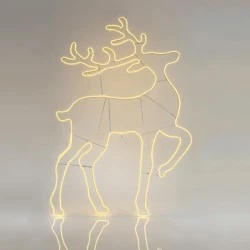 Τάρανδος NEON LED 140x93cm 108W θερμό λευκό φως εξωτερικής χρήσης στεγανό IP44