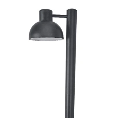 Φωτιστικό κολωνάκι μαύρο BERO 1xE27 LED με οπάλ PC κάλυμμα εξωτερικού χώρου IP44 Φωτιστικό κολωνάκι μαύρο BERO 1xE27 LED με οπάλ PC κάλυμμα εξωτερικού χώρου IP44