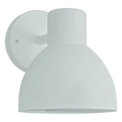 Επίτοιχο φωτιστικό BERO MINI λευκό για λαμπτήρες E27 LED με οπάλ PC κάλυμμα εξωτερικού χώρου IP44