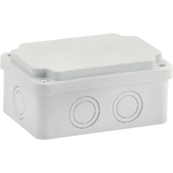 Μπουάτ εξωτερικό 80x120x55mm με βίδες IP65 γκρι
