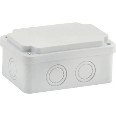 Μπουάτ εξωτερικό 80x120x55mm με βίδες IP65 γκρι