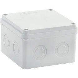 Eurolamp μπουάτ εξωτερικού χώρου 110x110x74 mm με βίδες IP65 γκρι