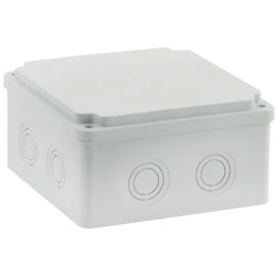 Eurolamp μπουάτ εξωτερικού χώρου 150x150x80 mm με βίδες IP65 γκρι (147-31525)