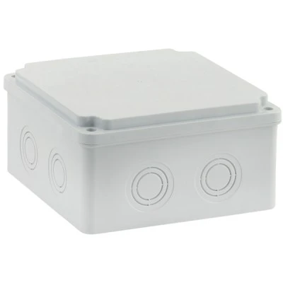 Eurolamp μπουάτ εξωτερικού χώρου 150x150x80 mm με βίδες IP65 γκρι (147-31525)