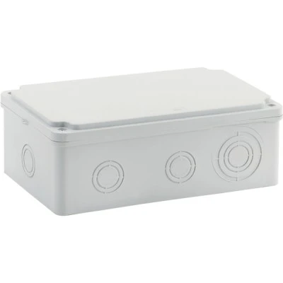 Μπουάτ εξωτερικό Eurolamp 210x120x74mm με βίδες IP65 γκρι (RAL 7035)