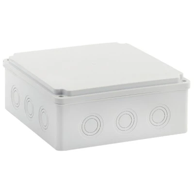 Μπουάτ εξωτερικού χώρου 200x200x80mm με βίδες IP65 γκρι
