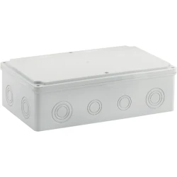 Μπουάτ εξωτερικό 150x260x80mm με βίδες IP65 γκρι (RAL 7035)