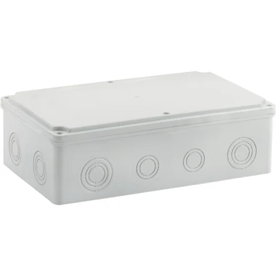 Μπουάτ εξωτερικό 150x260x80mm με βίδες IP65 γκρι (RAL 7035)
