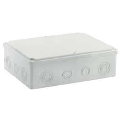 Μπουάτ εξωτερικό 280x210x74 mm με βίδες IP65 γκρι