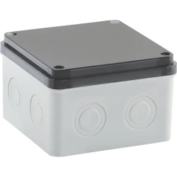 Μπουάτ εξωτερικό 110x110x74mm IP65 IK10 με βίδες, φιμέ καπάκι (147-31550)