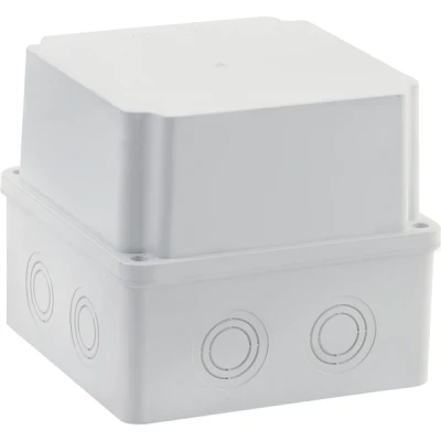 Βιομηχανικό μπουάτ εξωτερικό 150x150x140 IP65 IK10 με βίδες γκρι RAL 7035