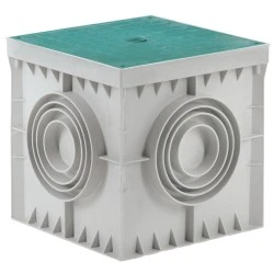 Eurolamp βιομηχανικό πλαστικό φρεάτιο 200x200x200mm γκρι IP54 IK10