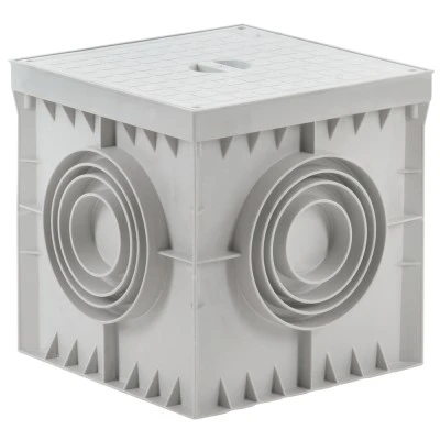 Eurolamp βιομηχανικό πλαστικό φρεάτιο 200x200x200mm γκρι IP54 IK10