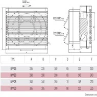 Εξαεριστήρας τζαμιού-τοίχου Bahcivan BPP-25 35W 1250rpm 735m³/h 43dB αμφίδρομης ροής αέρα