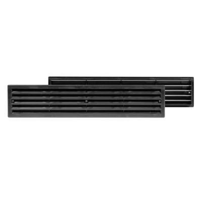 Περσίδα πόρτας πλαστική σε μαύρο χρώμα 450x92mm Europlast τύπου VR459