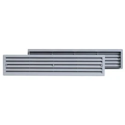 Περσίδα πόρτας πλαστική σε γκρι χρώμα 450x92mm Europlast τύπου VR459 Περσίδα πόρτας πλαστική σε γκρι χρώμα 450x92mm Europlast τύπου VR459